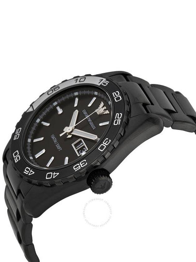 Emporio Armani Sportivo Black Dial Blaxk Ion-plated Men's Watch AR6049 - EMPORIO ARMANI - BALAAN 2