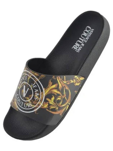 Emblem Logo Slides Men s Slippers - VERSACE - BALAAN 1