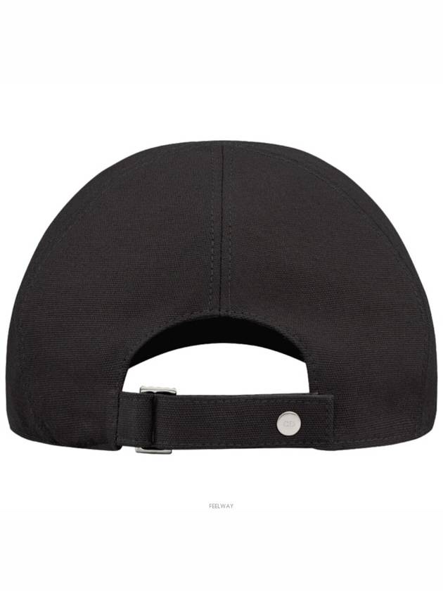 Logo Cotton Ball Cap Black - DIOR - BALAAN 5