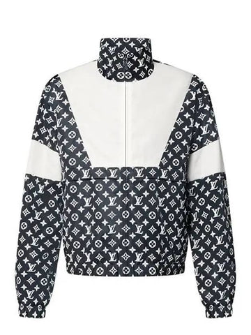 Monogram Printed Technical Track Jacket Navy Blue - LOUIS VUITTON - BALAAN 1