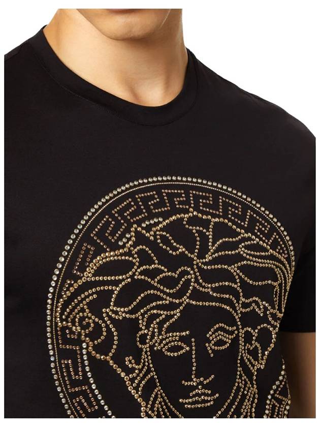 Men's Medusa Logo Short Sleeve T-Shirt Black - VERSACE - BALAAN 5