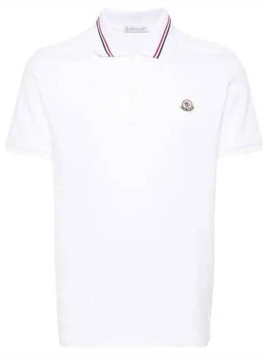 8A00021 89A16 Logo Patch Polo PK Short Sleeve T Shirt 8A 1066328 - MONCLER - BALAAN 1