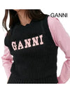 Cotton Rope Vest Black - GANNI - BALAAN 7