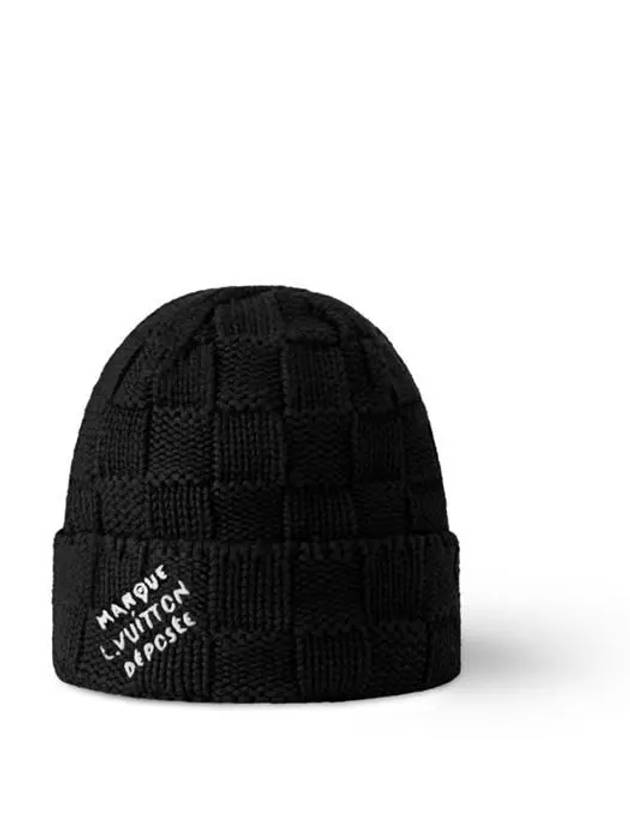 Damier Snug Beanie Black - LOUIS VUITTON - BALAAN 3