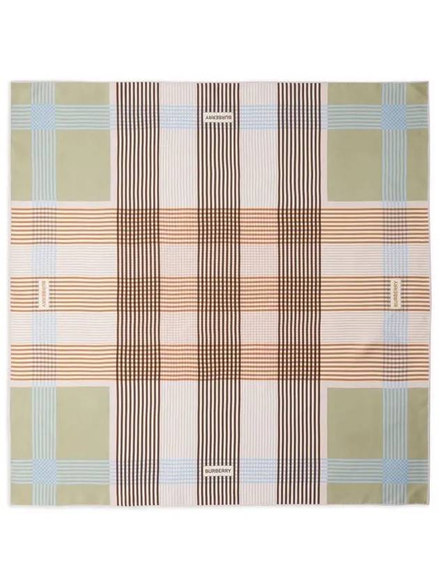 Check Silk Scarf - BURBERRY - BALAAN 4