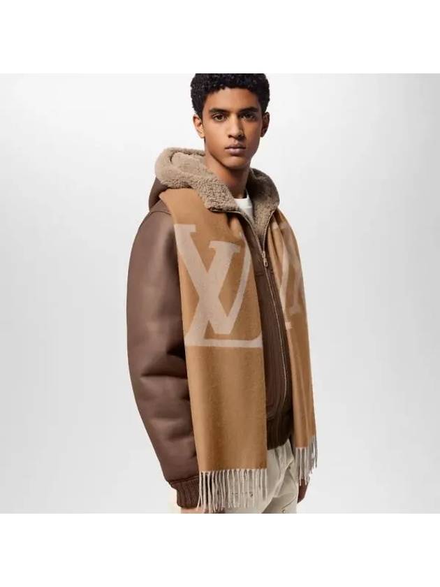 Monogram Giant Twilly Scarf Muffler Noisette M79198 - LOUIS VUITTON - BALAAN 1