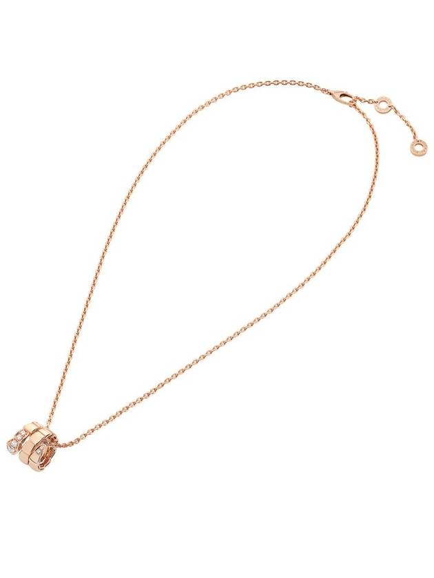 Serpenti Viper Diamond Necklace Rose Gold - BVLGARI - BALAAN 3