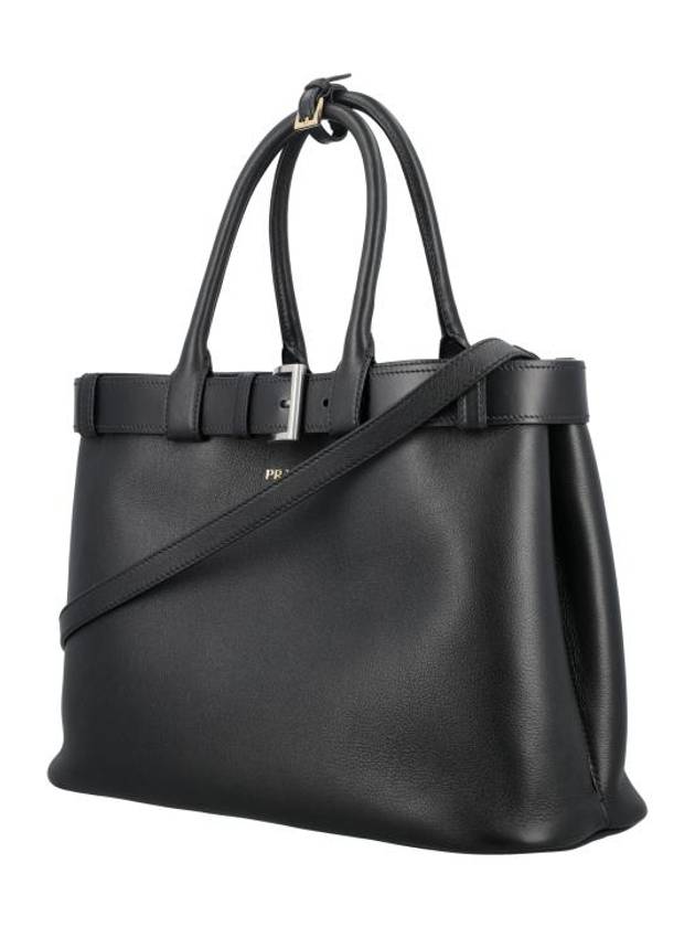 Buckle Large Tote Bag Black - PRADA - BALAAN 4