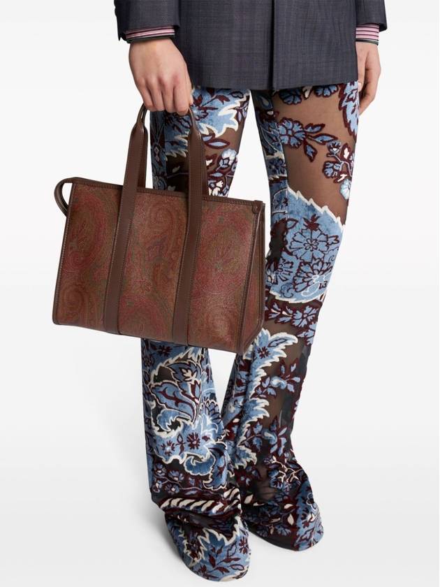 Paisley Medium Shoulder Bag Brown - ETRO - BALAAN 3