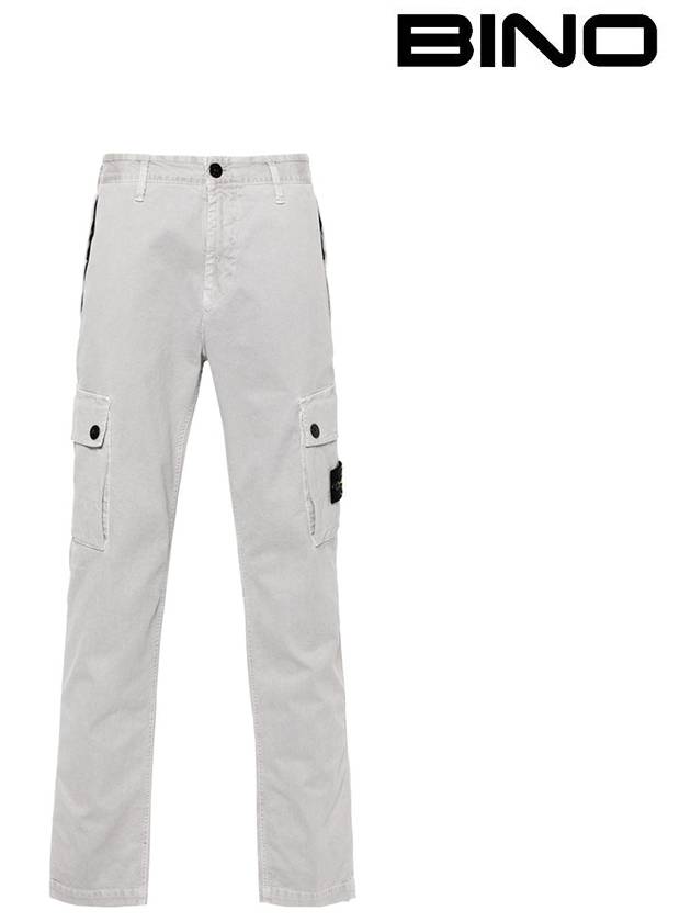 Compass Badge Cargo Straight Pants Grey - STONE ISLAND - BALAAN 2