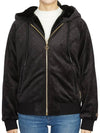 Monogram Parsons Bunny Hooded Zip-Up Black - MOOSE KNUCKLES - BALAAN 5