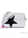Metallic Trim Glitter Star Logo Cross Bag White - GOLDEN GOOSE - BALAAN 2