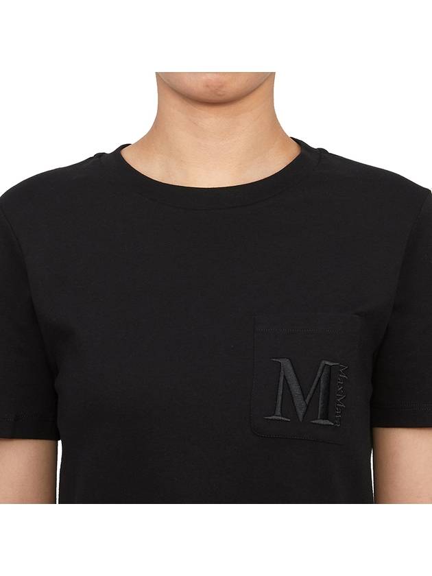 Max Mara Madera Short Sleeve T-Shirt Black - MAX MARA - BALAAN 6