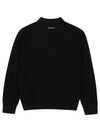 Men s Polo Collar Solid Sweater 2904GXSS BLACK - BLACK&WHITE - BALAAN 3