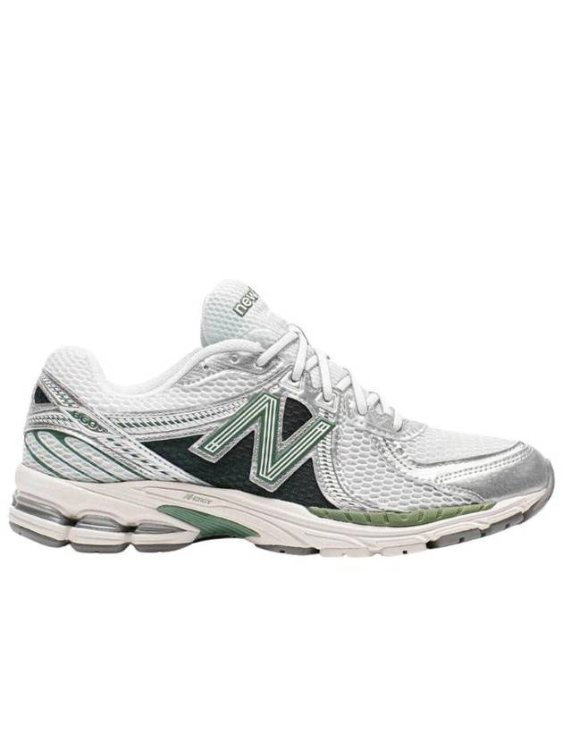 860V2 Low Top Sneakers Mallard Green Silver - NEW BALANCE - BALAAN 1