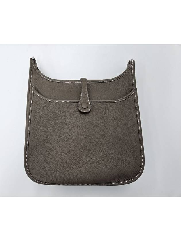 Evelyne 29 Palladium Cross Bag Etoupe - HERMES - BALAAN.