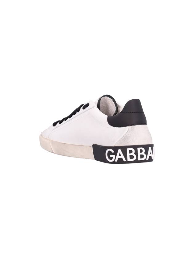 Portofino Vintage Sneakers White Black - DOLCE&GABBANA - BALAAN 4