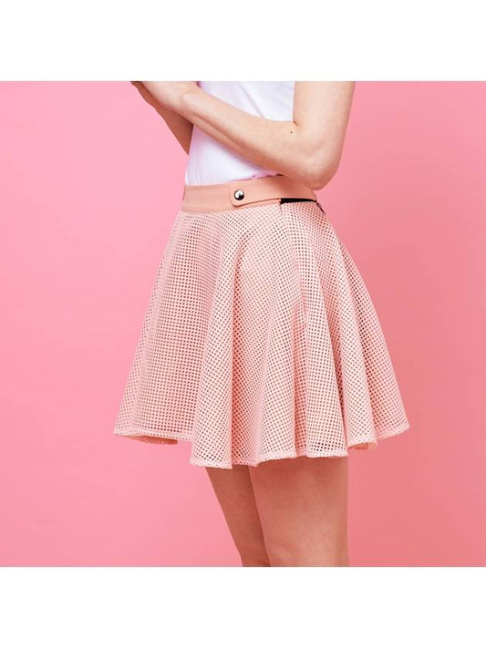 Golf Wear Waffle Skirt Peach - J JANE - BALAAN 1