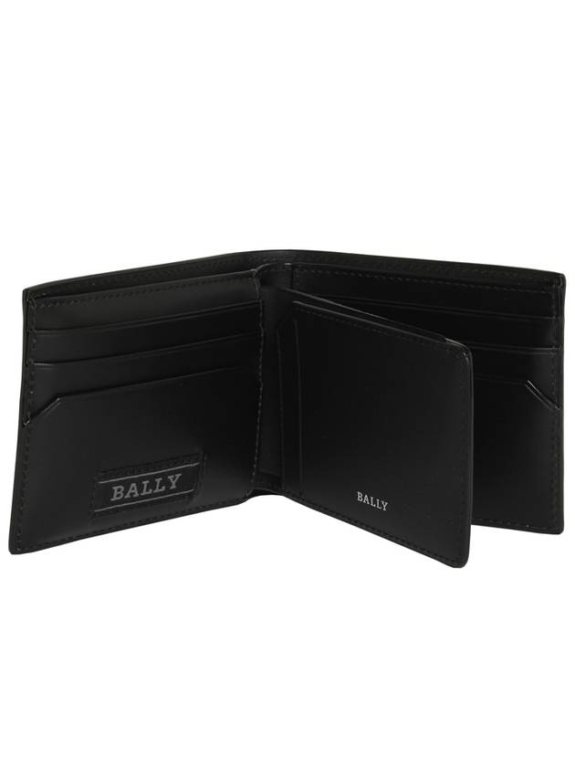 Bydan Logo Leather Bifold Wallet Black - BALLY - BALAAN 5