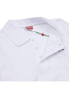 Boke Flower Embroidery Cotton Polo Shirt White - KENZO - BALAAN 6