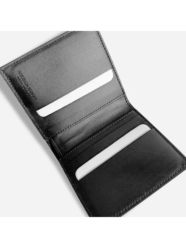 Slim Folder Half Wallet Black - BOTTEGA VENETA - BALAAN 4