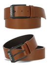 Gelio B logo leather belt brown - HUGO BOSS - BALAAN 2