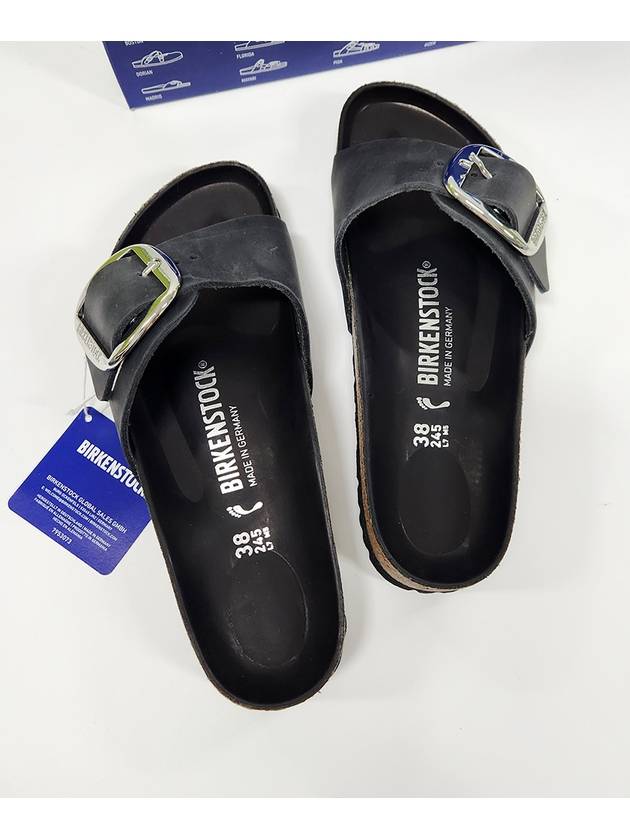 Madrid Big Buckle Slippers Black - BIRKENSTOCK - BALAAN 3