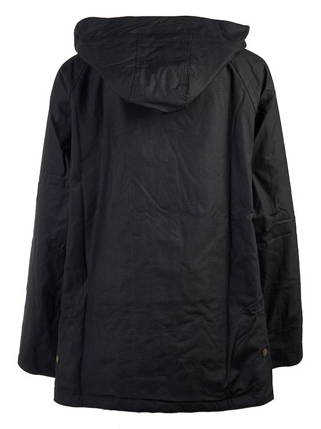 Arley Wax Hooded Jacket Black - BARBOUR - BALAAN 4