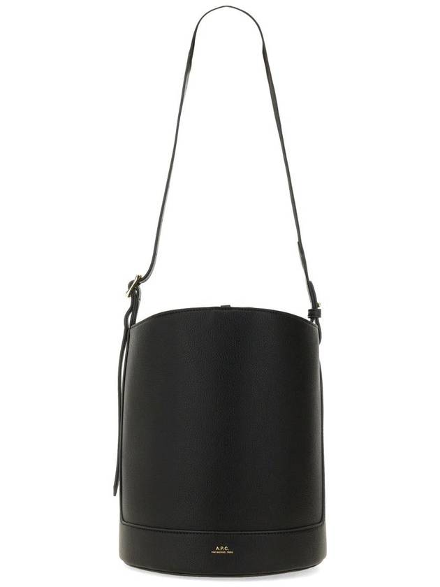 Ana Leather Shoulder Bag Black - A.P.C. - BALAAN 2