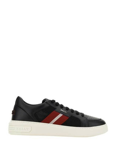 Melys Leather Low Top Sneakers Black - BALLY - BALAAN 1