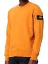 Compass Patch Crew Neck Sweatshirt Orange - STONE ISLAND - BALAAN 2