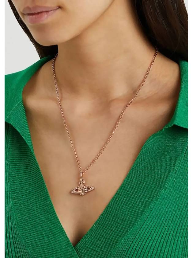 Mini Bas Relief Pendant Necklace Rose Gold - VIVIENNE WESTWOOD - BALAAN 5