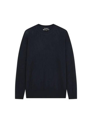 Men s side slit color block knit navy 270746 - EMPORIO ARMANI - BALAAN 1