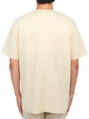 Surfing Foxes Logo Print Short Sleeve T-Shirt Beige - MAISON KITSUNE - BALAAN 4