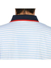 MS23K002 MS23K002 logo embroidered striped polo shirt - G/FORE - BALAAN 8