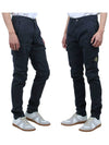 Wappen Patch Cargo Straight Pants Charcoal - STONE ISLAND - BALAAN 4