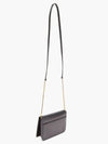 Cassandra Phone Holder Strap Cross Bag Black - SAINT LAURENT - BALAAN 5