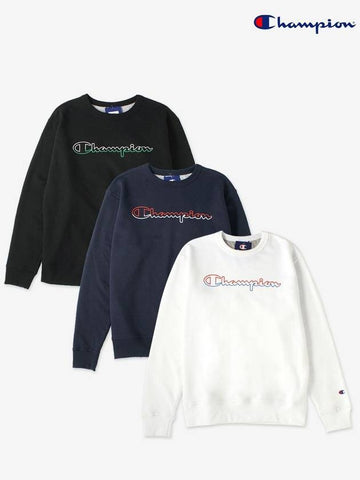 Sweatshirt color embroidery logo long sleeve t shirt GF88H Y08126 - CHAMPION - BALAAN 1