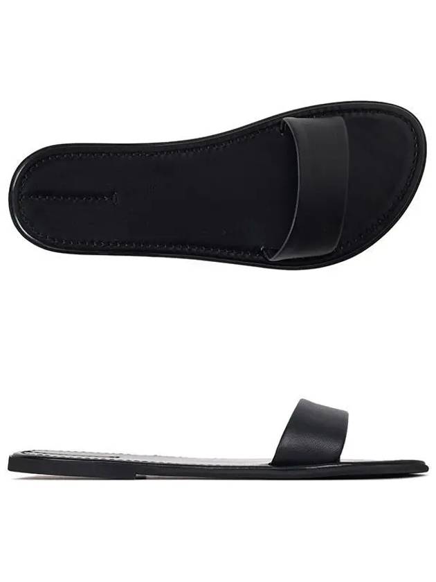 Black Beach Slide Sandals F1386SPN60 BLK 1210512 - THE ROW - BALAAN 1