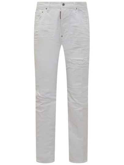 Denim Straight Pants S71LB1353STN833100 WHITE - DSQUARED2 - BALAAN 2