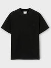 Gradient Embossed Back Logo Short Sleeve T-Shirt Black - WOOYOUNGMI - BALAAN 3