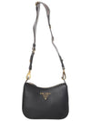 Vitello Penix Small Hobo Shoulder Bag Black - PRADA - BALAAN 6