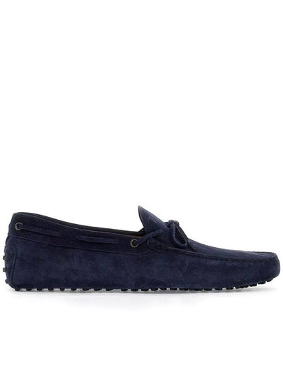 Men's Gommino Suede Driving Shoes Navy - TOD'S - BALAAN 2