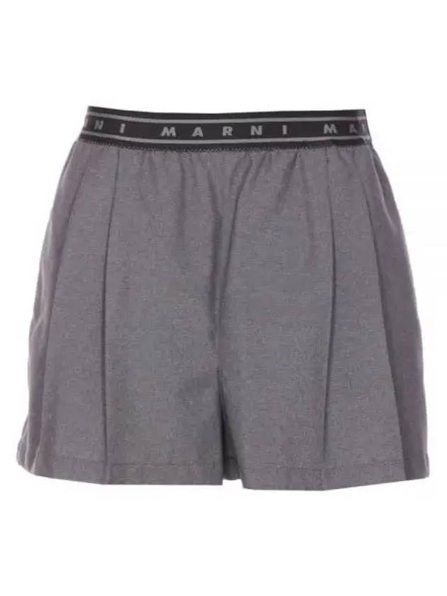 PAMA0547S 0TW839 00N60 Gray Wool Shorts - MARNI - BALAAN 1