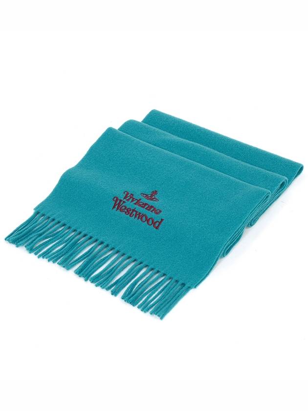 Muffler Scarf 81030007 W00Q7L404 AZURE - VIVIENNE WESTWOOD - BALAAN 3