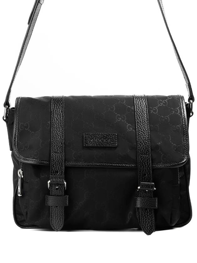 GG Microsima Nylon Messenger Bag Black - GUCCI - BALAAN 2