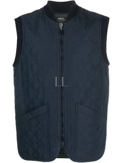 Quilted Vest Navy - A.P.C. - BALAAN 2