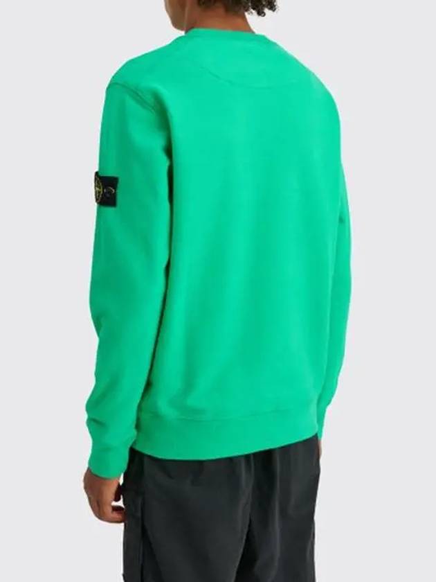 Stone Island Compass Waffen Patch Garment Dyed Sweatshirt Sweatshirt Green - STONE ISLAND - BALAAN 4