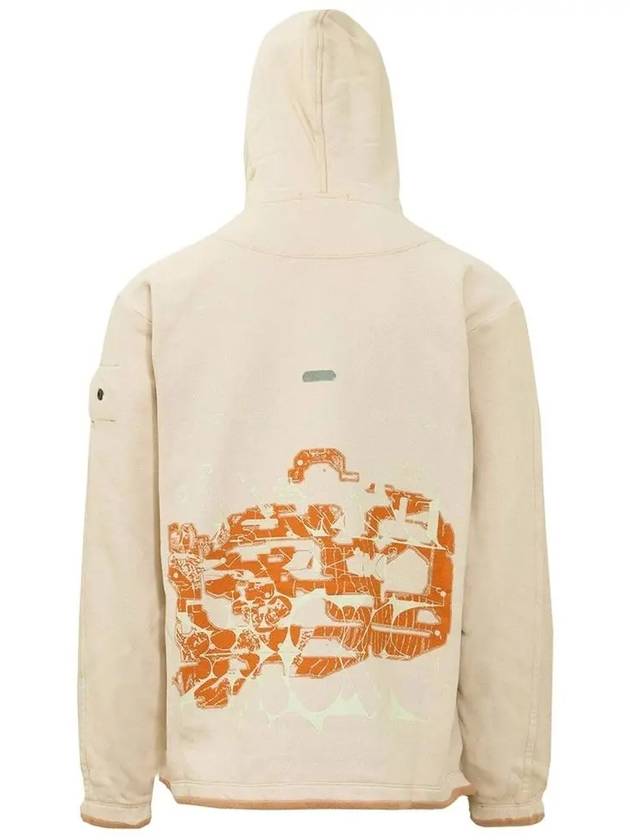 Shadow Project Graphic Hoodie Beige - STONE ISLAND - BALAAN 4