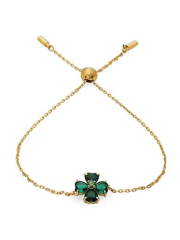 Idyllia Clover Charm Bracelet Gold Green - SWAROVSKI - BALAAN 6